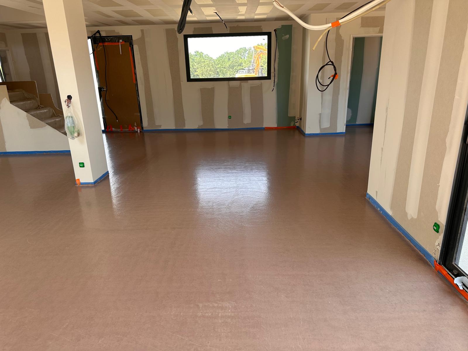 Réalisation de chantier de chape liquide anhydrite sur plancher — free download